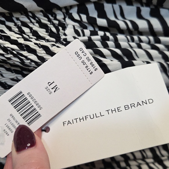 Anthropolgie FAITHFUL THE BRAND Alina Mini Dress Zebra Print 🦓 - Picture 7 of 9